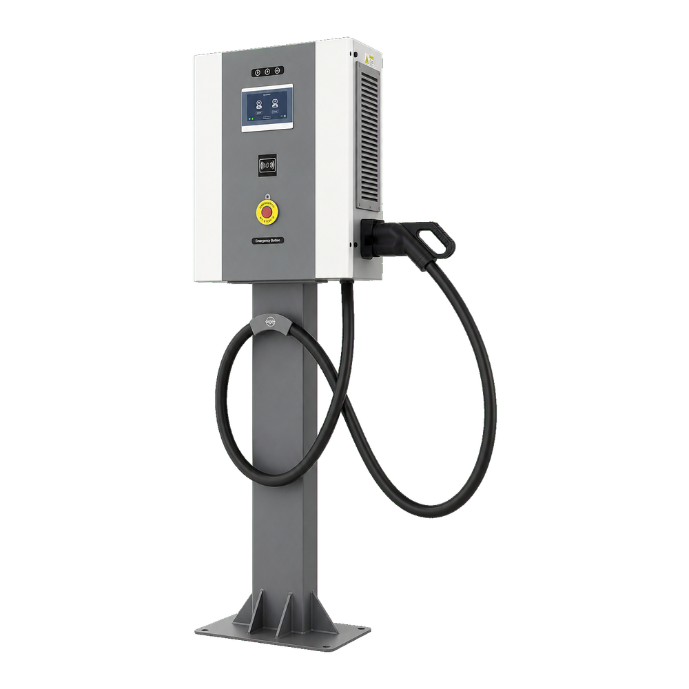 40kW Wall-Mounted DC Fast Charger reference product angle