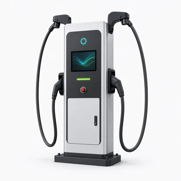 Illustrative DC charging dispenser for priority fleet vehicles