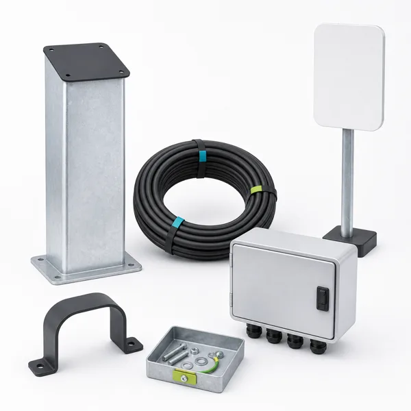 Illustrative electrical and installation package for apartment parking charging